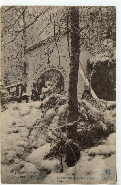 BRUYERES - Vosges - CPA 88 - Chapel of the Rock Under the Snow
