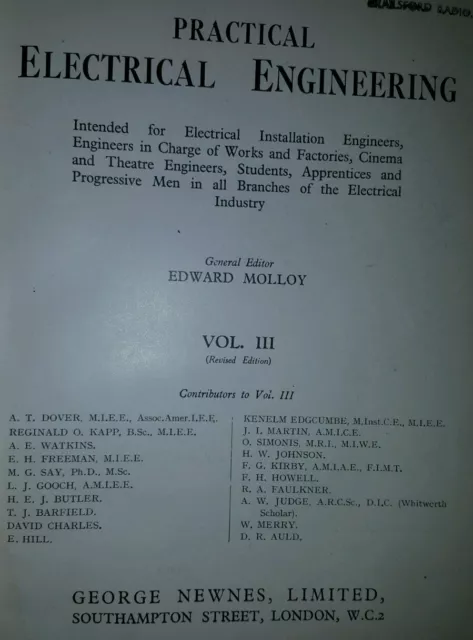 Acceptable - Practical  Electrical Engineering - Vol 3 by Edward Molly Good cond 2