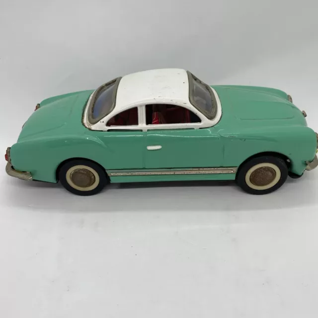 Vintage Tin Toy Friction Car Karmann Ghia Sedan  MF743 1960s