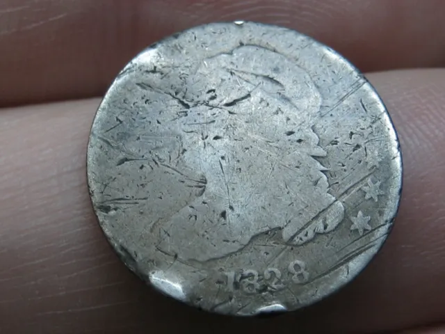 1828 Silver Capped Bust Dime- Small Date