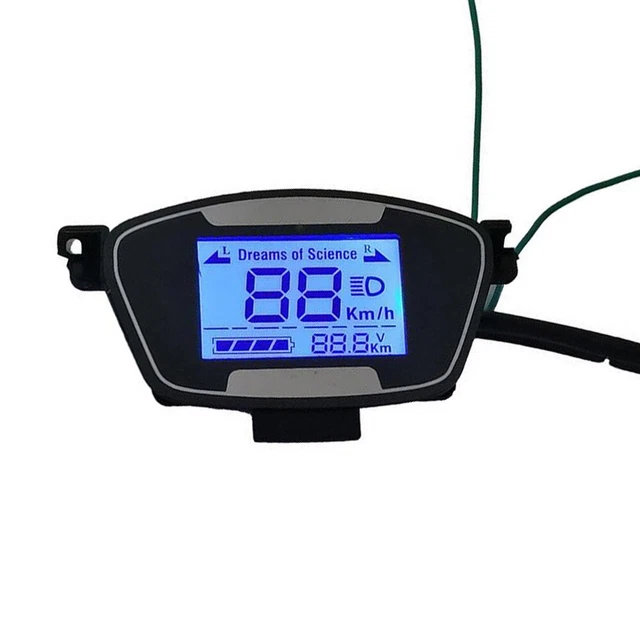 Écran LCD M5 Pour Vélo/scooter électrique - Compteur Vitesse, Batterie, 5 Broches - Câble 2m, Matériau ABS - Compatible Protocole #2