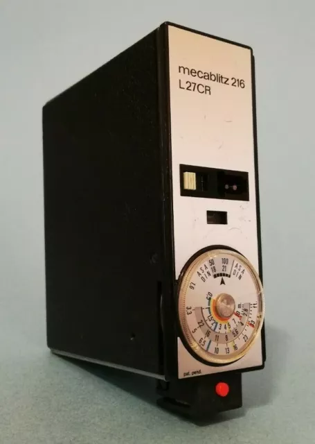 VINTAGE Germany METZ Mecablitz 216 L27CR Universal Shoe Mount TeleComputer Flash