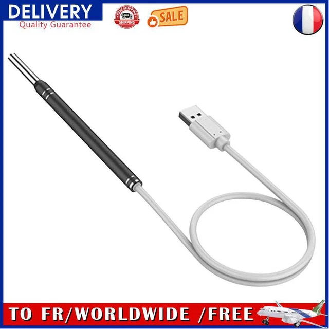 Nettoyage de la cire d'oreille Earpick Otoscope Ear Sticks Caméra Endoscope (3,9