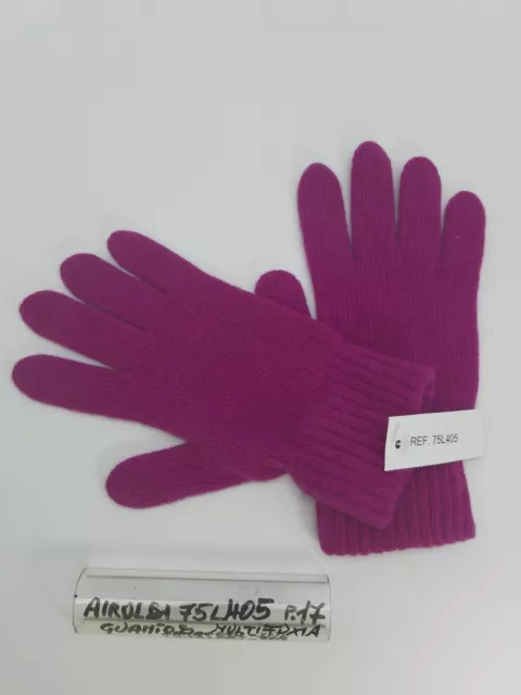 Guanti Donna - Lana - Fucsia - Cod.75L405 - Airoldi