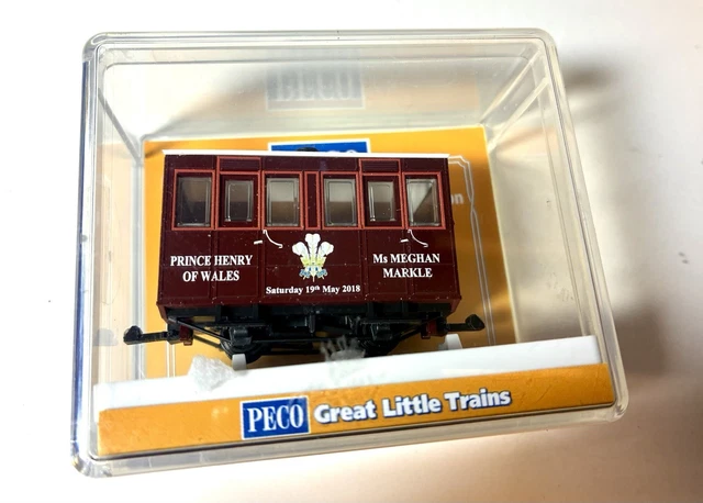 009 NARROW GAUGE Peco 4-Wheel Coach, Limited Edition - Royal Wedding £ ...