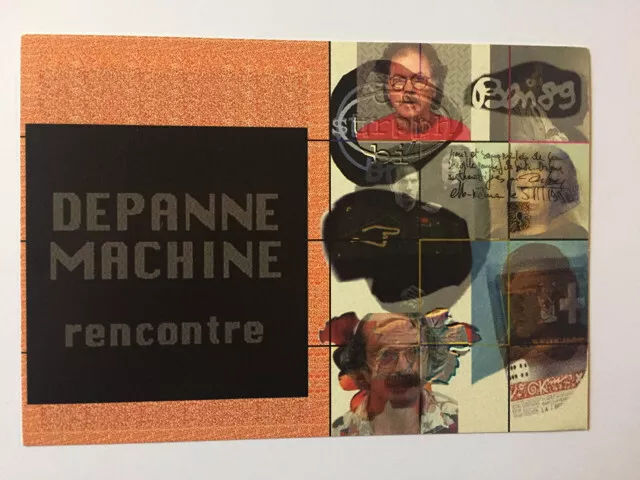 Depanne Machine, Galerie Lara Vincy, 1996 Exhibition Card, Ben Vautier, Orlan