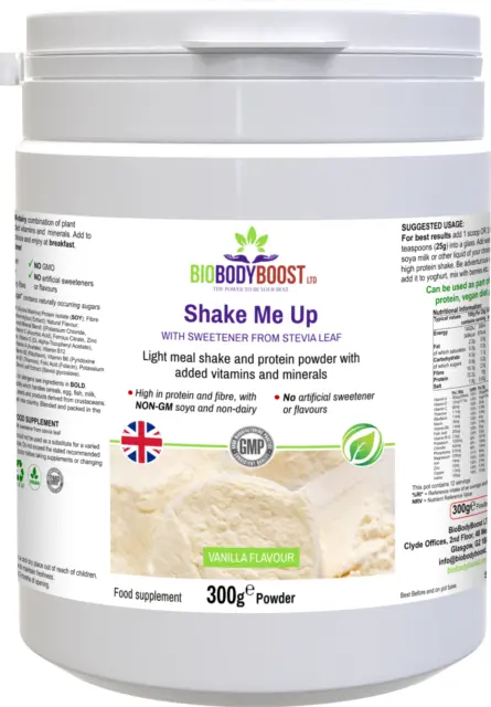 Shake Me Up (Vanilla)- Meal Shake and Protein  Powder-Vitamins Mineral Fortified
