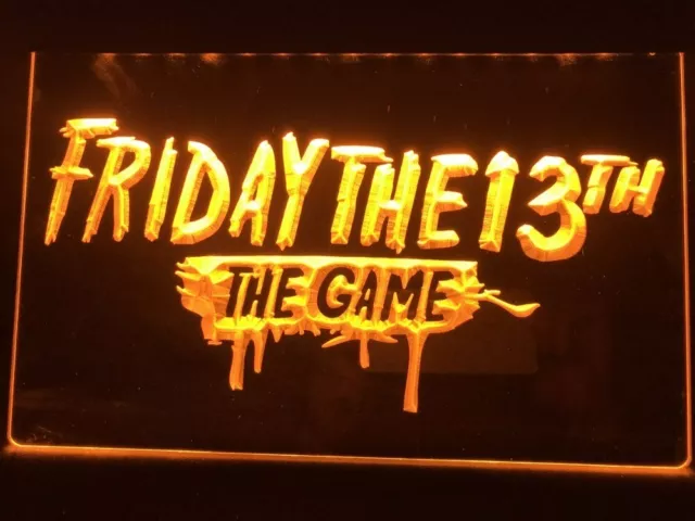 Friday The 13th Game Room LED Neon Light Sign Home Movie Bar Pub Wall Art Décor 3