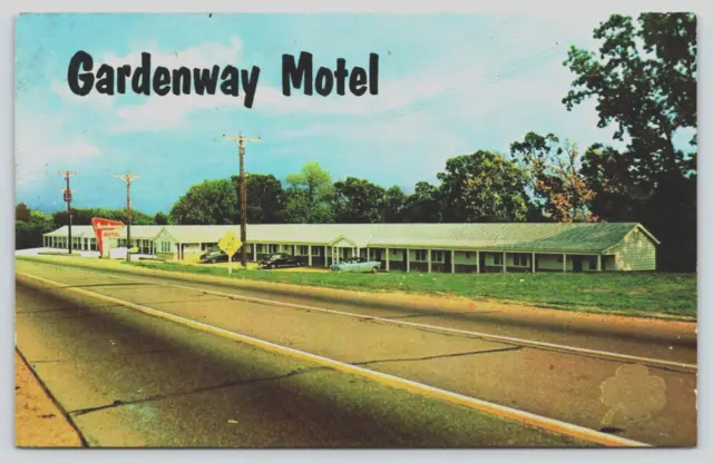 Postcard Villa Ridge MO Gardenway Motel