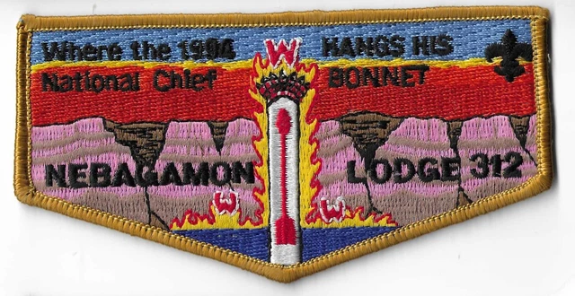 Bsa Oa Lodge 312 Nebagamon 1994 National Chief Flap
