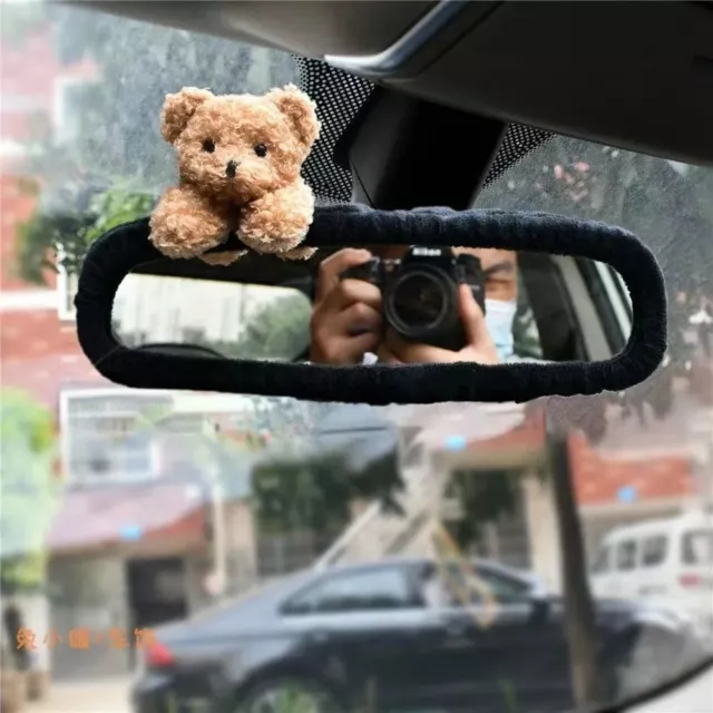 Cute Car Rearview Mirror Cover Elastic Rear View Mirror Cover