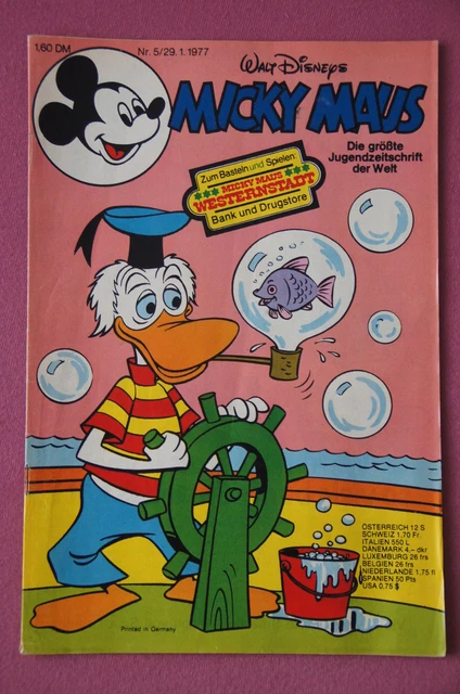 Micky Maus Hefte 7 / 1978 und 5 / 1977 mit Beilagen, sehr guter Zustand, Auswahl 2