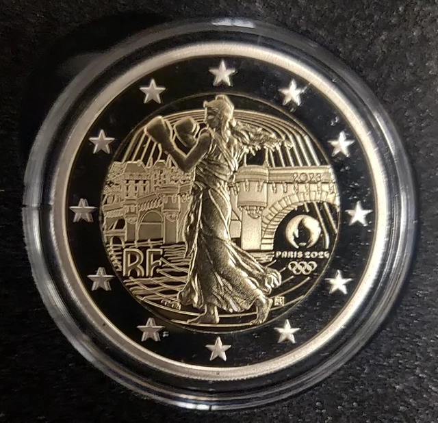 2 EURO FRANCE 2023 Jeux Olympiques de Paris 2024 BE PROOF EUR 55,00