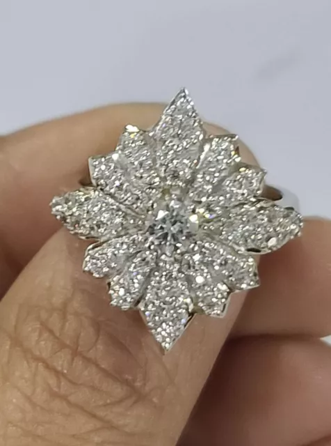 QVC DIAMONIQUE ENLIGHTENED Sterling Empress Sisi's Star Ring Pre-Owned ...