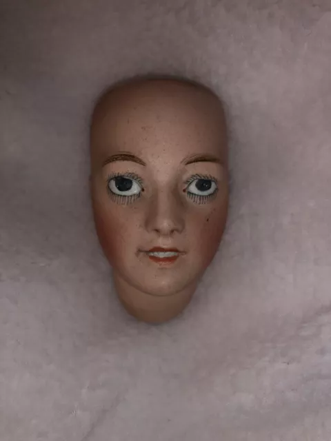 Rare Beautiful Antique Dollhead Favorite Ed Tasson 7cm Nice Condition