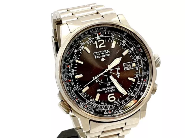 Citizen Promaster Eco-Drive Funk Solar H461 WR-200 Herren Pilot Uhr Taucheruhr