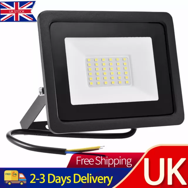 100W LED Floodlight Spot Light Watt Security Flood Lights Outdoor Garden Lamp UK