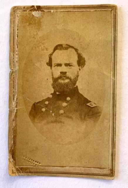 Rare 1862 CDV Photo Civil War Union Army General James B McPherson Webster & Bro