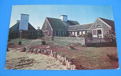 1957 Summer Home of Miss Katharine Cornell Martha's Vineyard MA vtg 50s Postcard