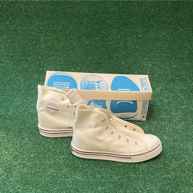 Vintage 70s Converse Made In USA High Fast Break Canvas Rare Old Stock Size 3.5