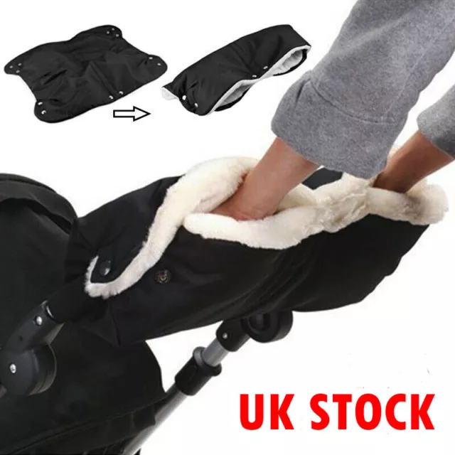 Winter Pram Warmer Gloves Pushchair Hand Muff Waterproof Stroller Accessories UK