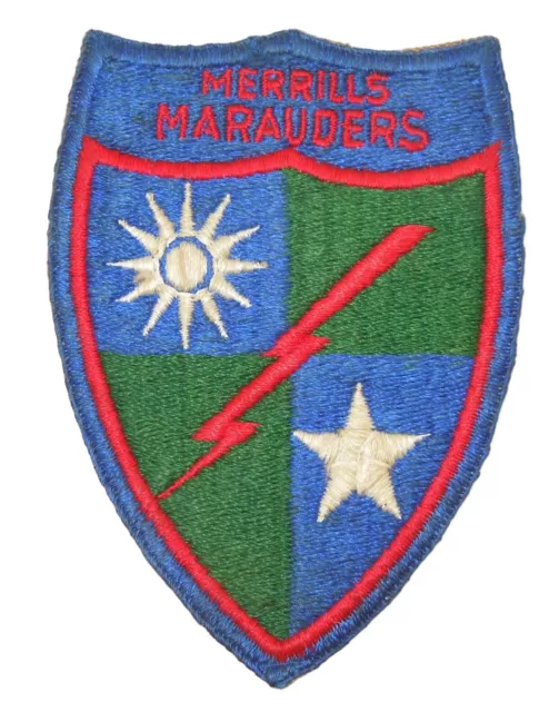 ORIGINAL WWII US Army Merrill's Marauders MARS Task Force Patch Insignia AB63