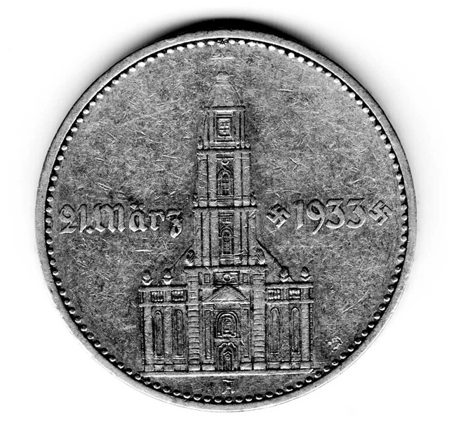 Pièce de monnaie : Allemagne-République de Weimar 5 Marks 1927 Karlsruhe