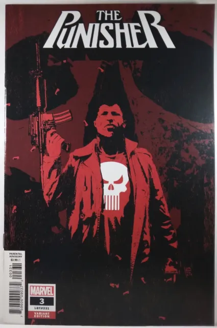 💀 THE PUNISHER #3 NM- ANDREA SORRENTINO 1:25 VARIANT Marvel Comics 2018 LGY 231