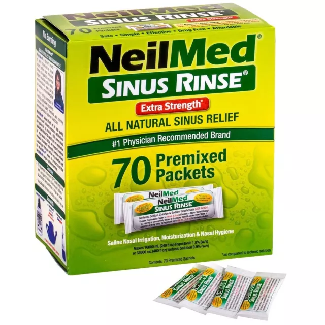 NeilMed Sinus Rinse Extra Strength 70 vorgemischte Pakete