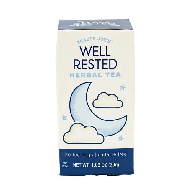 4 X TRADER Joe's Well Rested Chamomile Tea 20 Bags per Box Decaf £15.68