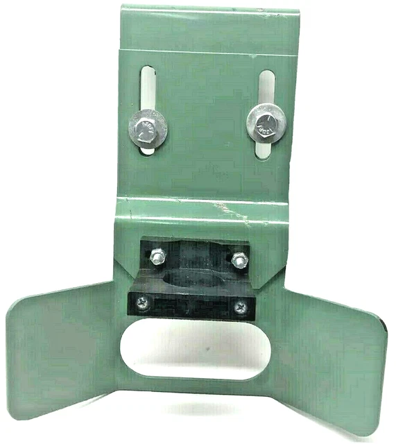 Custom Steel Stationary Prox Sensor Bracket, Sturdy Fabrication, Used (H)