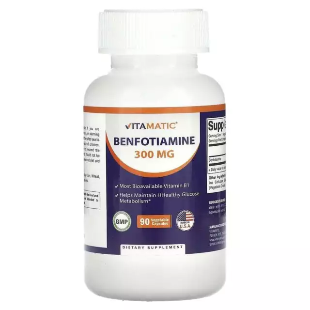 Benfotiamine, 300 mg, 90 Vegetable Capsules