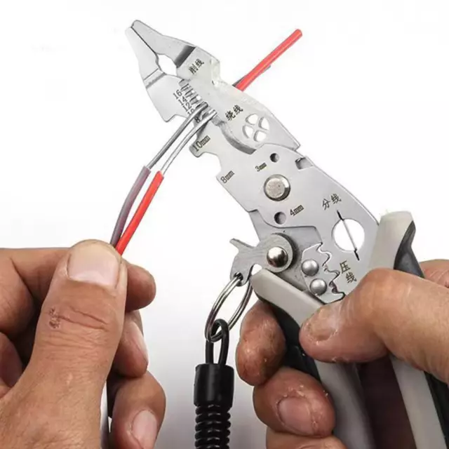 Wire Stripper Pliers Multifunctional Electric Cable Stripper Crimper Cutter Tool