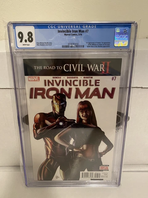 Invincible Iron Man #7 CGC 9.8 NM+/M 1st print 1st Riri Williams cameo 2016 MORE