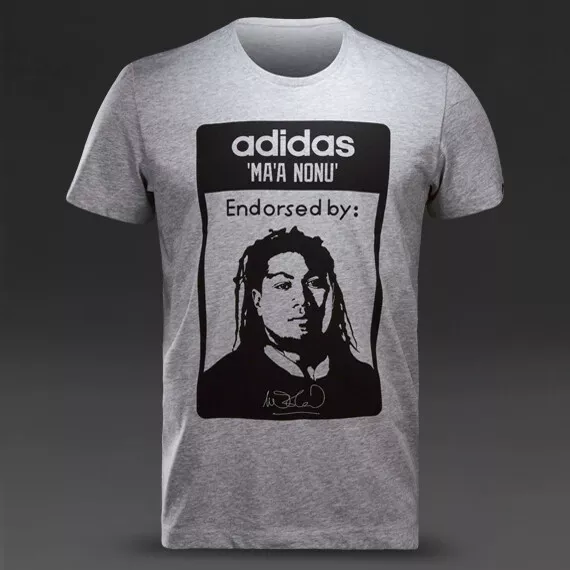 Adidas Ma'a Nonu New Zealand All Black Rugby T-shirt / Tee