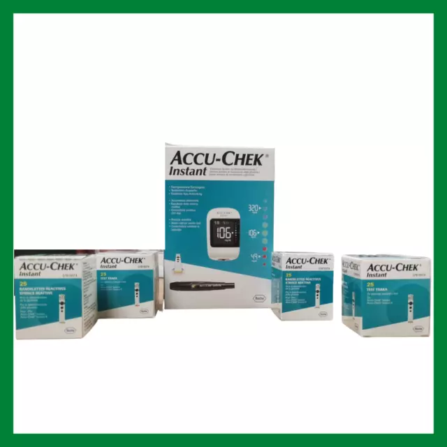 Accu-chek Instant strisce reattive misurazione glicemia 4 conf+glucometro omag