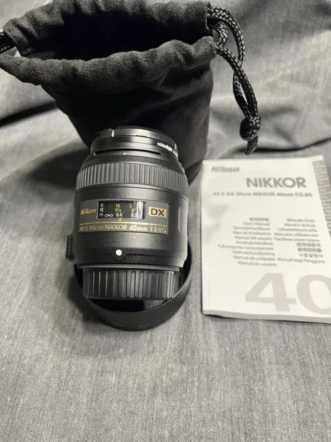 Nikon AF-S Micro Nikkor 40mm 1:2.8G Lens