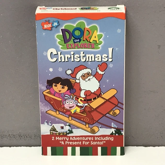NICKELODEON DORA THE Explorer Christmas VHS Video Tape Santa VTG Nick
