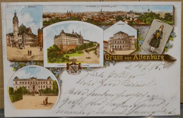 Postcard - Litho - Altenburg - expired postcard