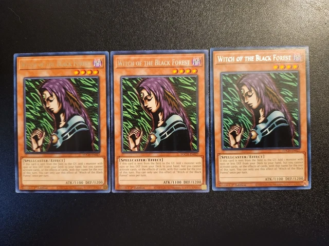 Yugioh! 3-Witch Of The Black Forest-Rare-1St Eds-Toch-En027