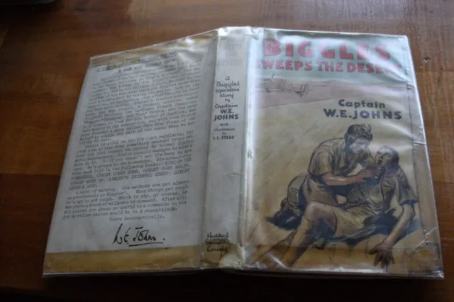 Biggles SWEEPS THE DESERT 1950 CAPTAIN W E Johns EXL 3RD Ed & EXL Original Cover