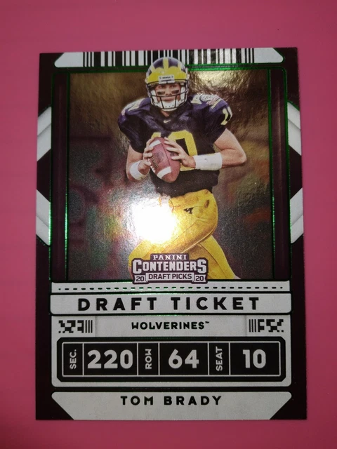 Tom Brady 2020 panini contenders draft picks green foil refractor