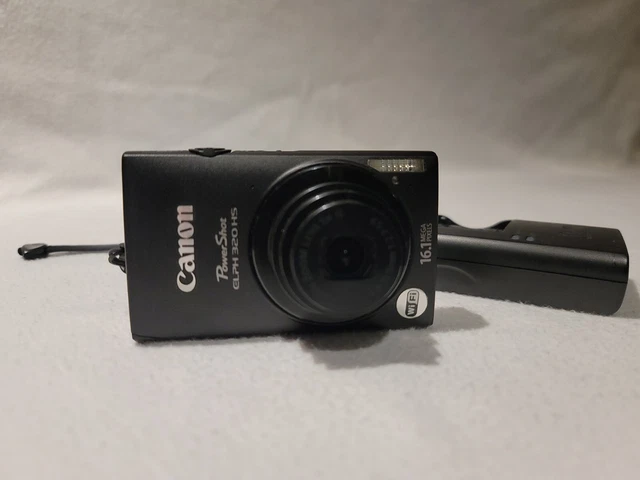 Canon PowerShot ELPH 320HS 16.1MP Digital Camera Black Battery Charger