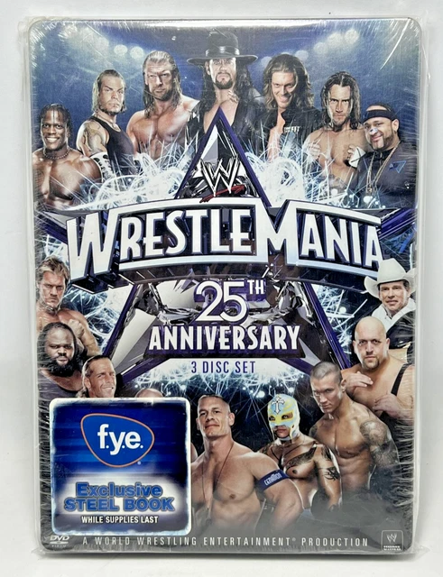 WWE: WRESTLEMANIA 25TH Anniversary (DVD, 2009, 3-Disc Set) Brand