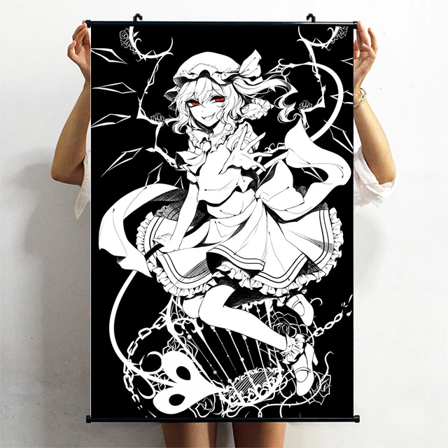 touhou flandre scarlet Anime Cosplay HD Poster Wall Wall Scrolls Mural 60X90cm M