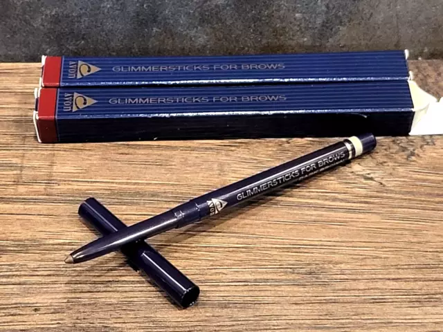 2X Avon Glimmersticks for Brows ~ Dark Brown ~ full size brow definer, NIB