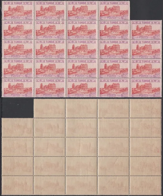 Tunisia 1926 - French Colony - MNH stamps. Yv. Nr.: 145.Sheet of 24(EB) MV-16504