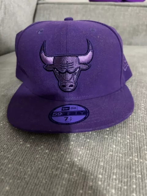 New Era 59fifty Chicago Bulls Purple Hat