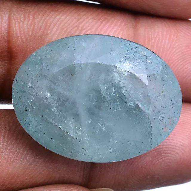 59.00 Cts Natural Aquamarine Majestic Blue Top Quality Certified Untreated Gem