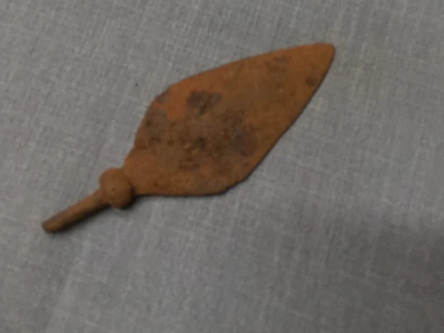 Roman Spear point 1st to 4th Century Iron, great form. Artifact from Europe